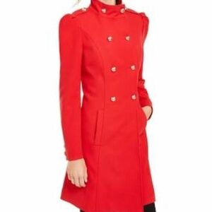 INC Decorative Double Breasted Peacoat